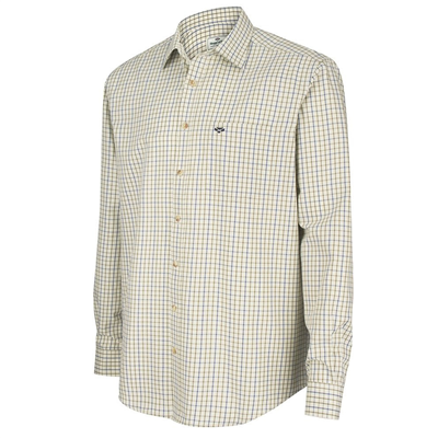 Hoggs Of Fife Inverness Shirt - Navy & Olive